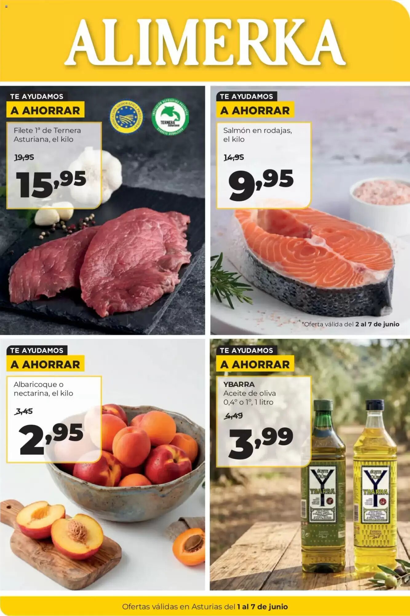 Folleto promocional de Alimerka válido desde el 01/06/2026 - Página 1.