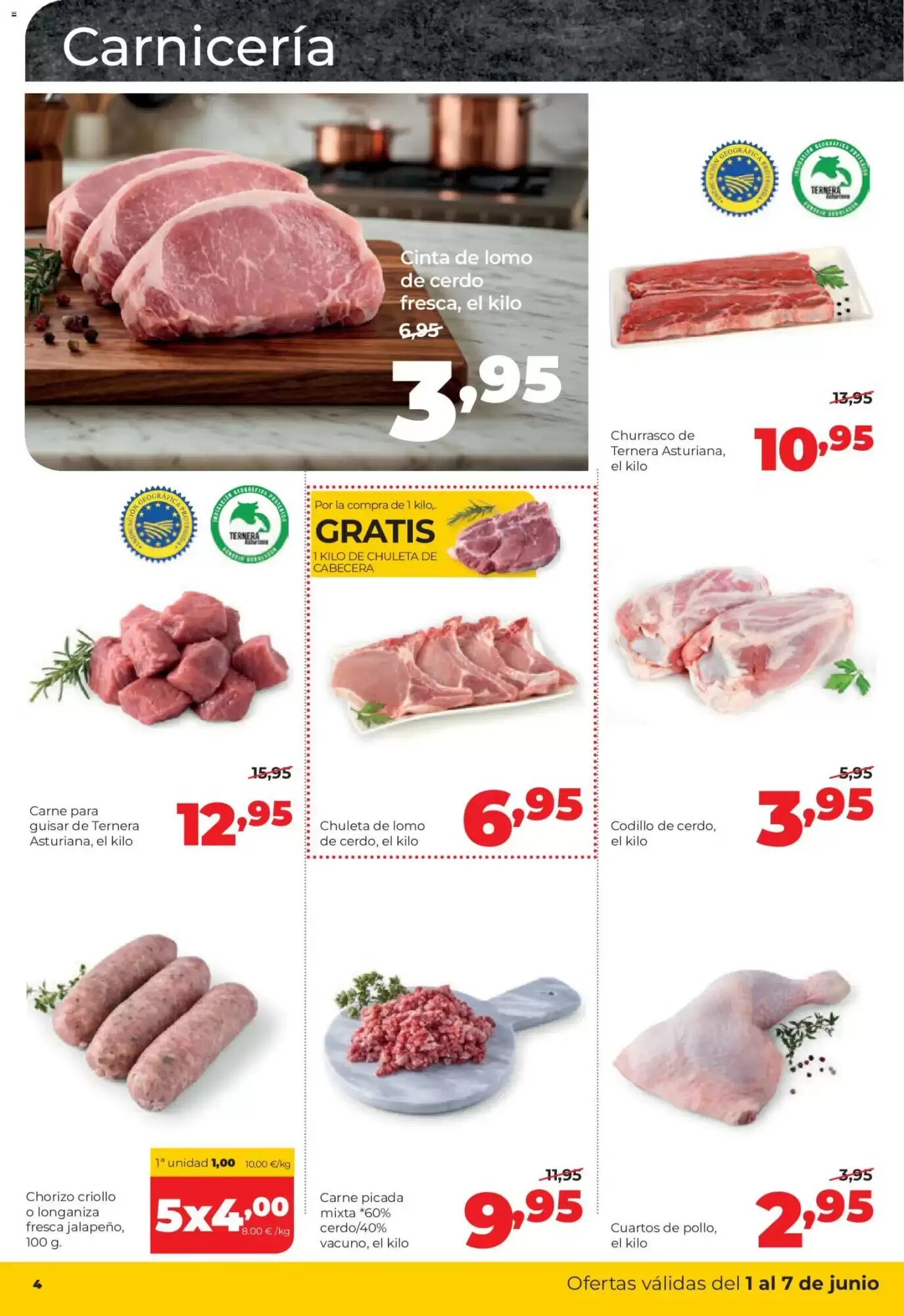 Folleto promocional de Alimerka válido desde el 01/06/2026 - Página 4.