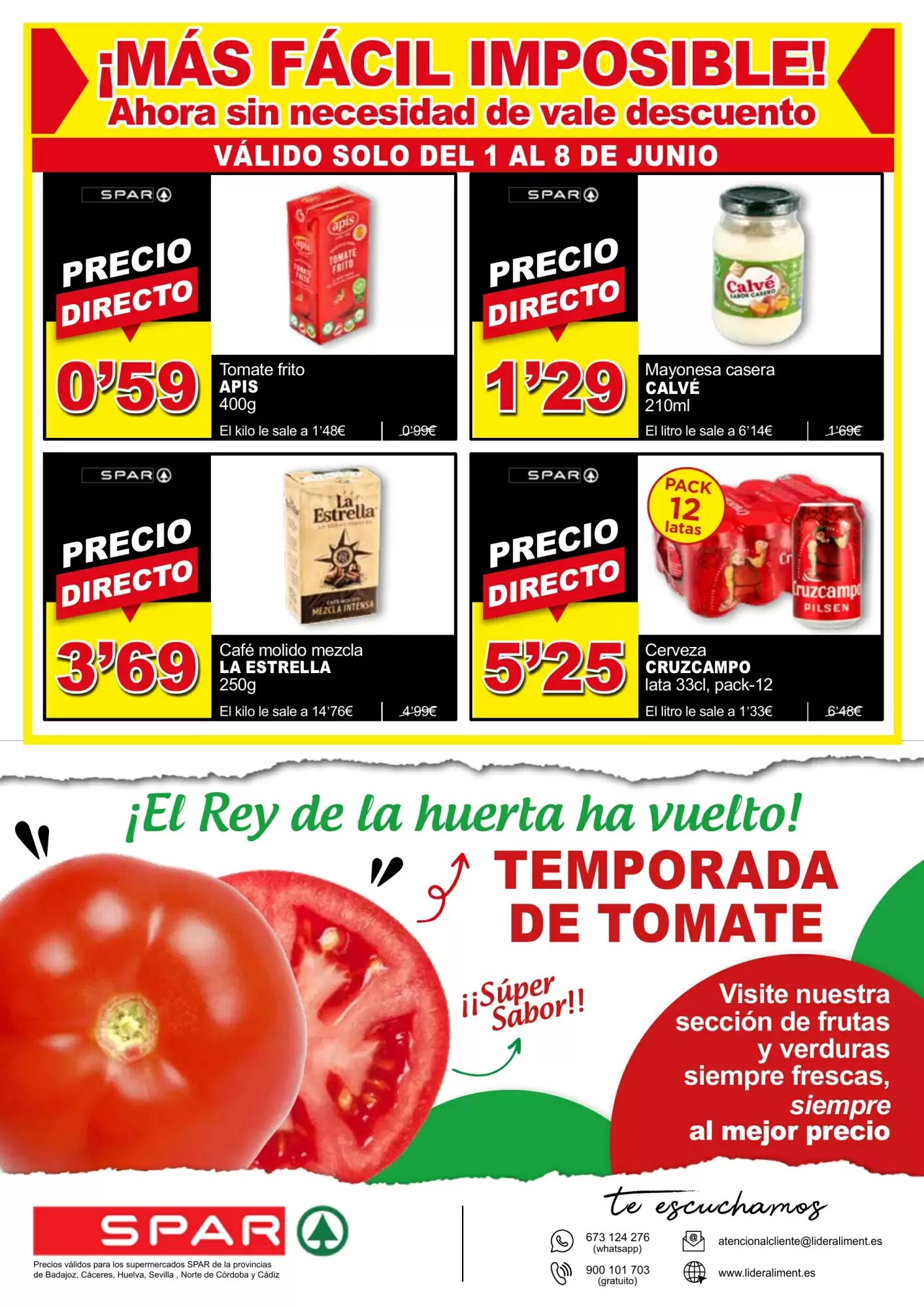 Folleto promocional de Spar válido desde el 01/06/2026 - Página 12.