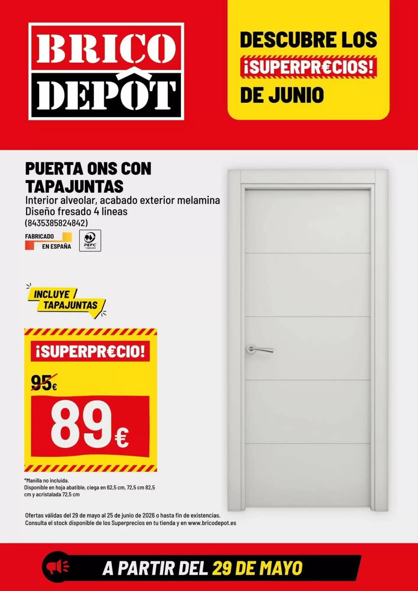 Folleto promocional de Brico Depôt válido desde el 01/06/2026 - Página 1.