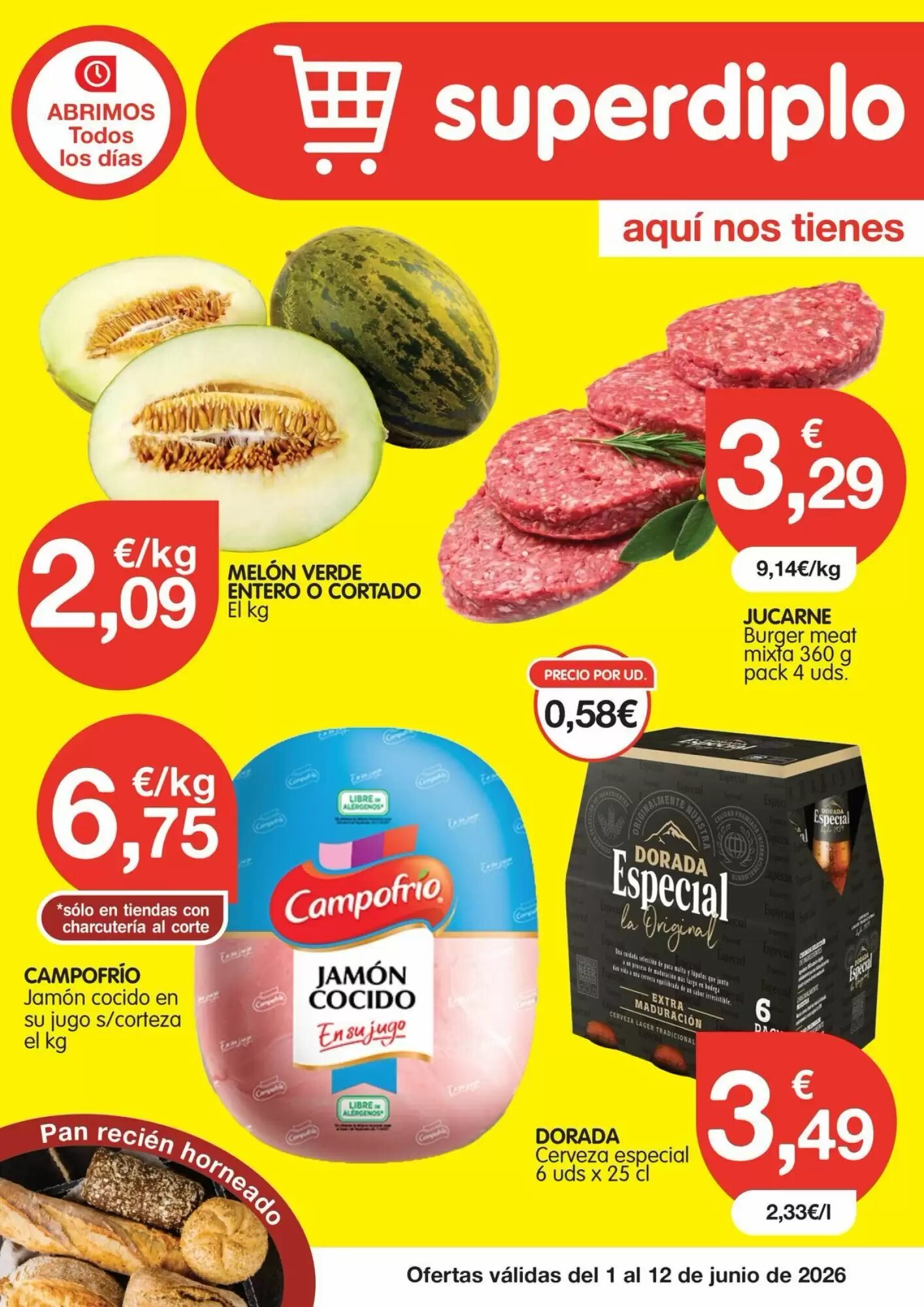 Folleto promocional de CashDiplo válido desde el 01/06/2026 - Página 1.