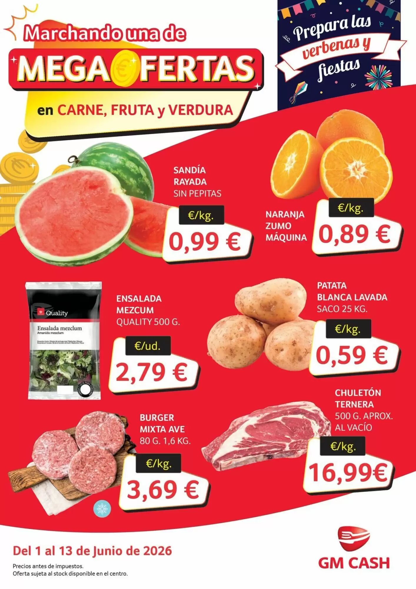 Folleto promocional de GM Cash & Carry válido desde el 02/06/2026 - Página 1.