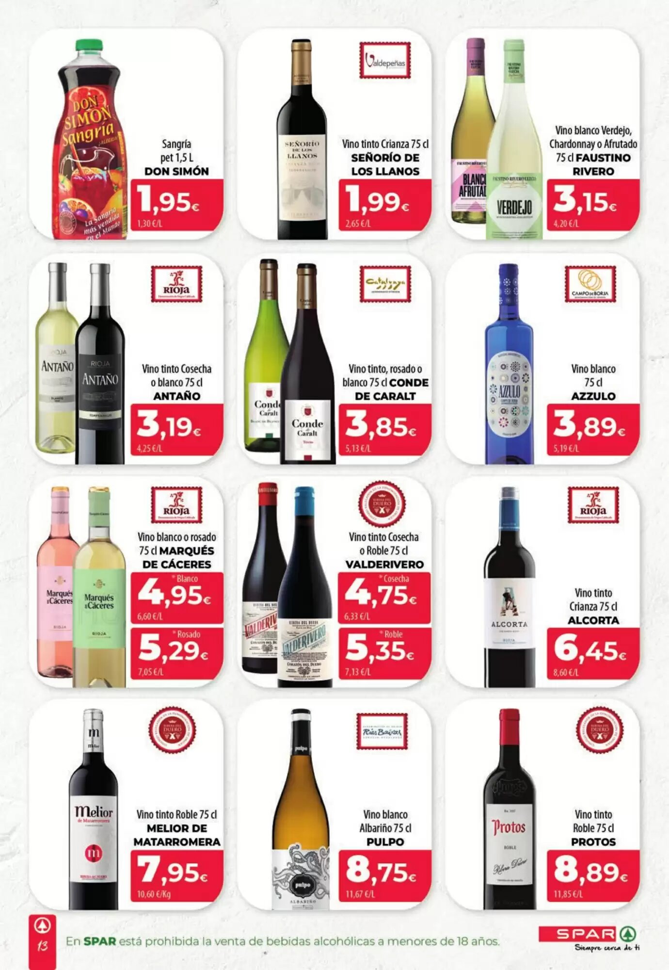 Folleto promocional de Spar Tenerife válido desde el 04/06/2026 - Página 13.