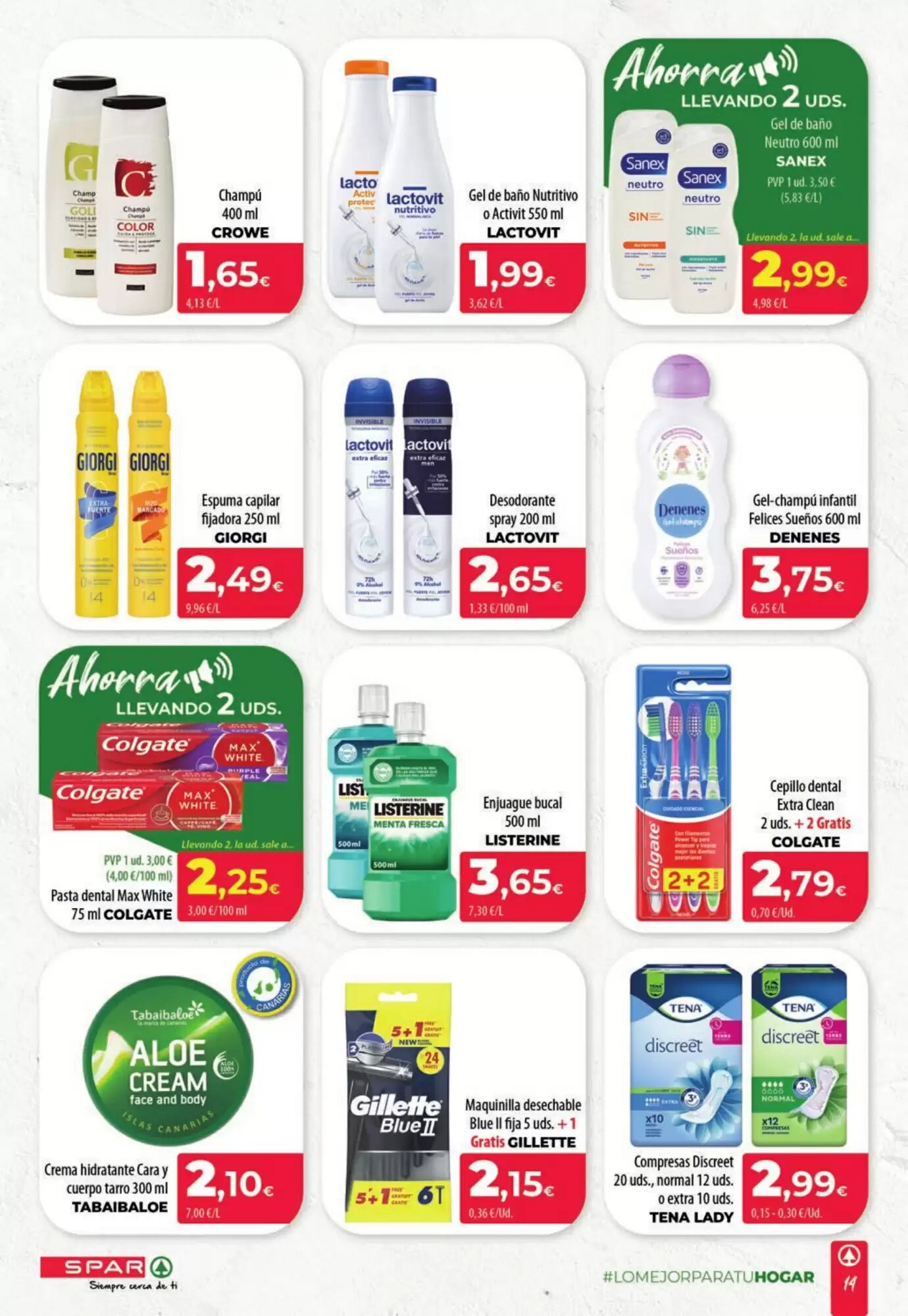 Folleto promocional de Spar Tenerife válido desde el 04/06/2026 - Página 14.