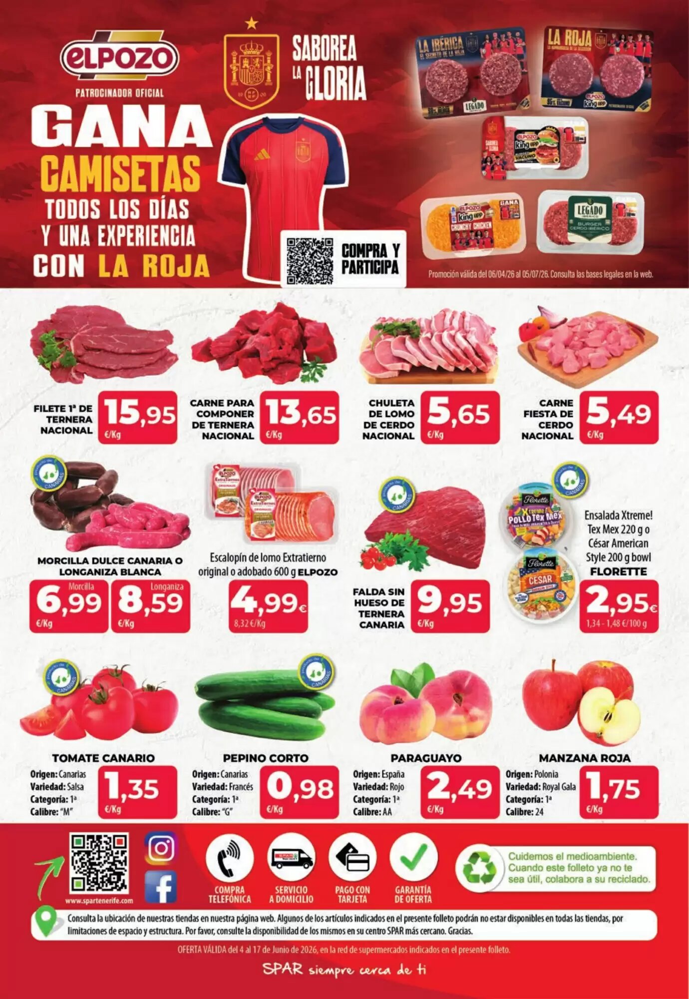 Folleto promocional de Spar Tenerife válido desde el 04/06/2026 - Página 16.