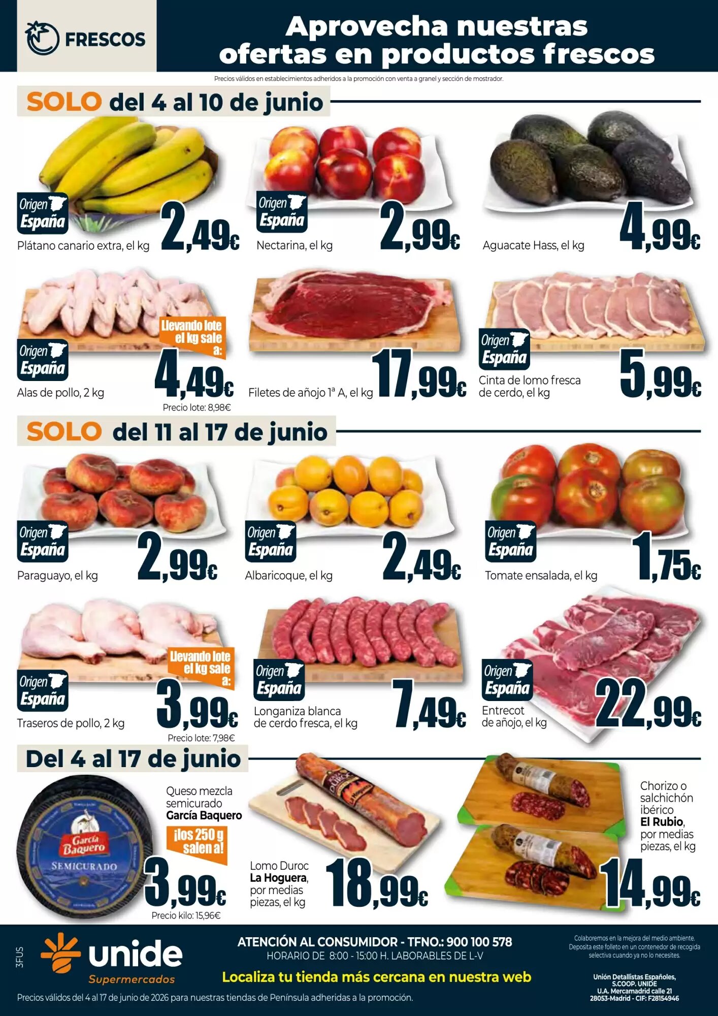 Folleto promocional de Unide Supermercados válido desde el 04/06/2026 - Página 4.