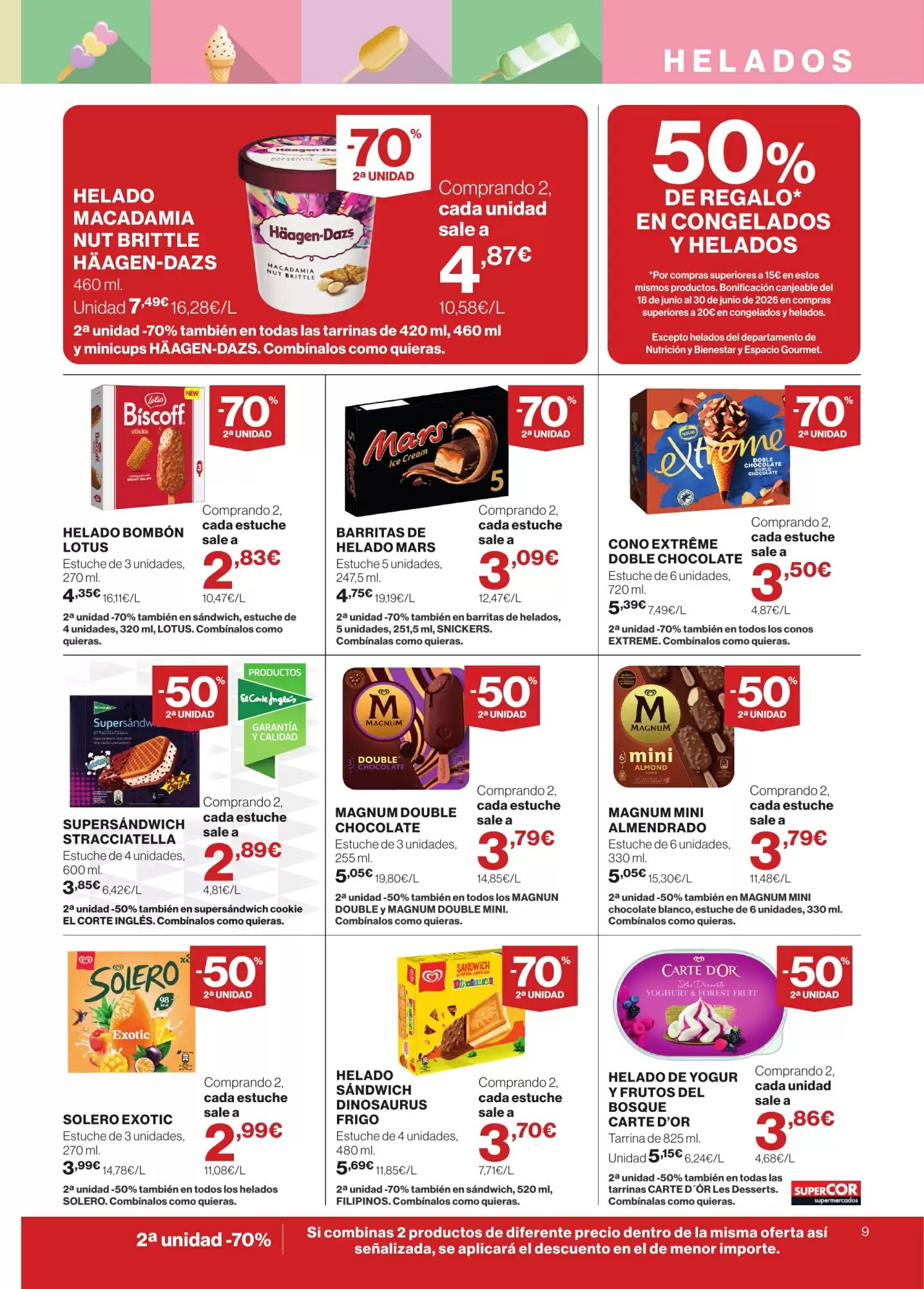 Folleto promocional de Supercor válido desde el 04/06/2026 - Página 9.