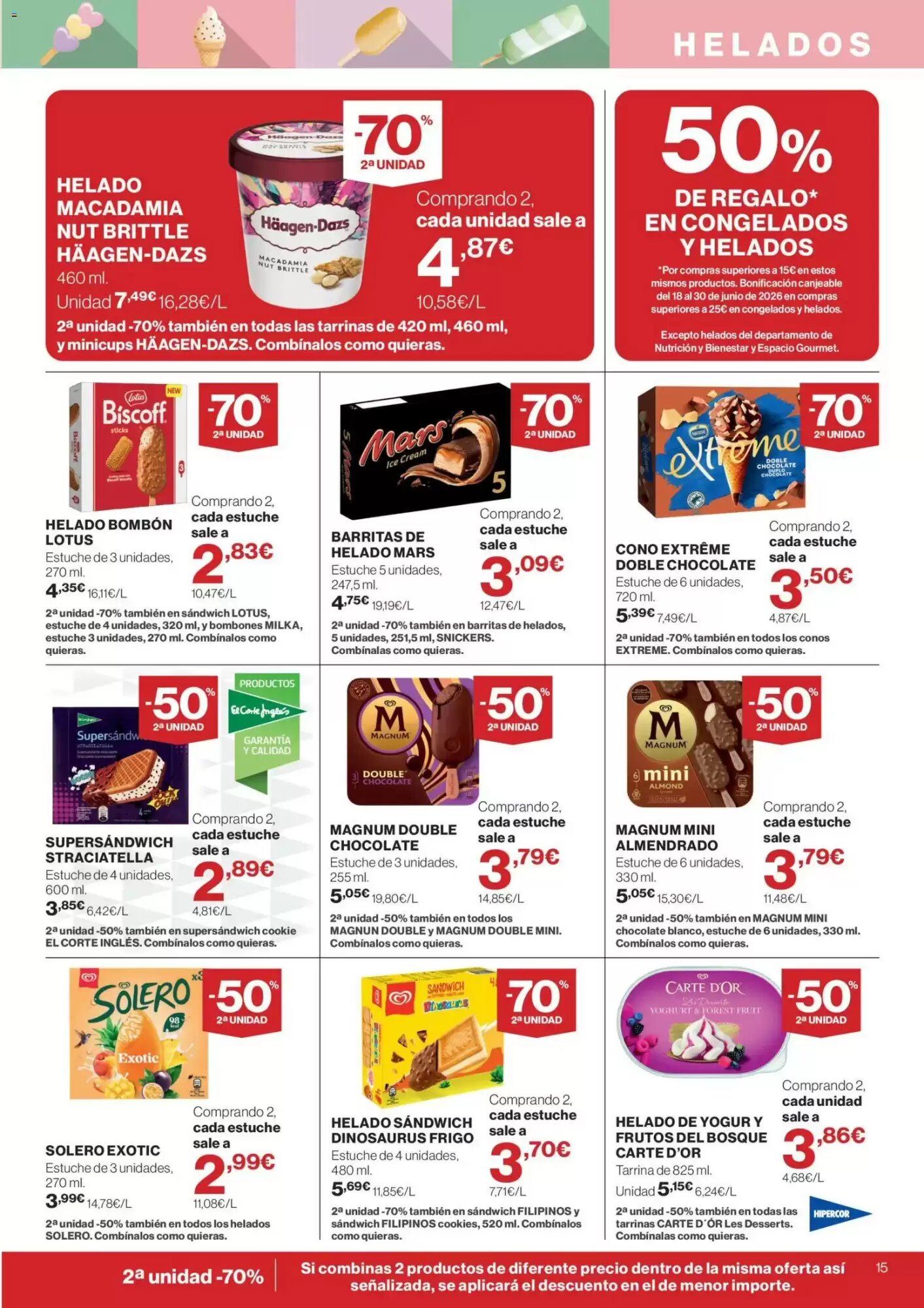 Folleto promocional de Hipercor válido desde el 04/06/2026 - Página 15.
