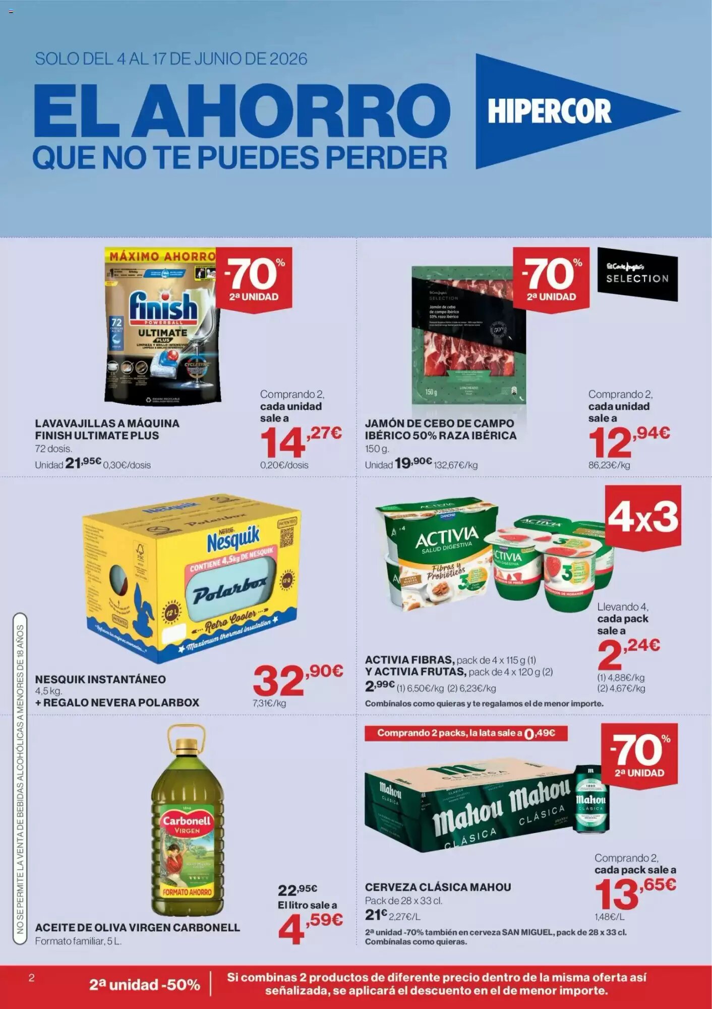 Folleto promocional de Hipercor válido desde el 04/06/2026 - Página 2.
