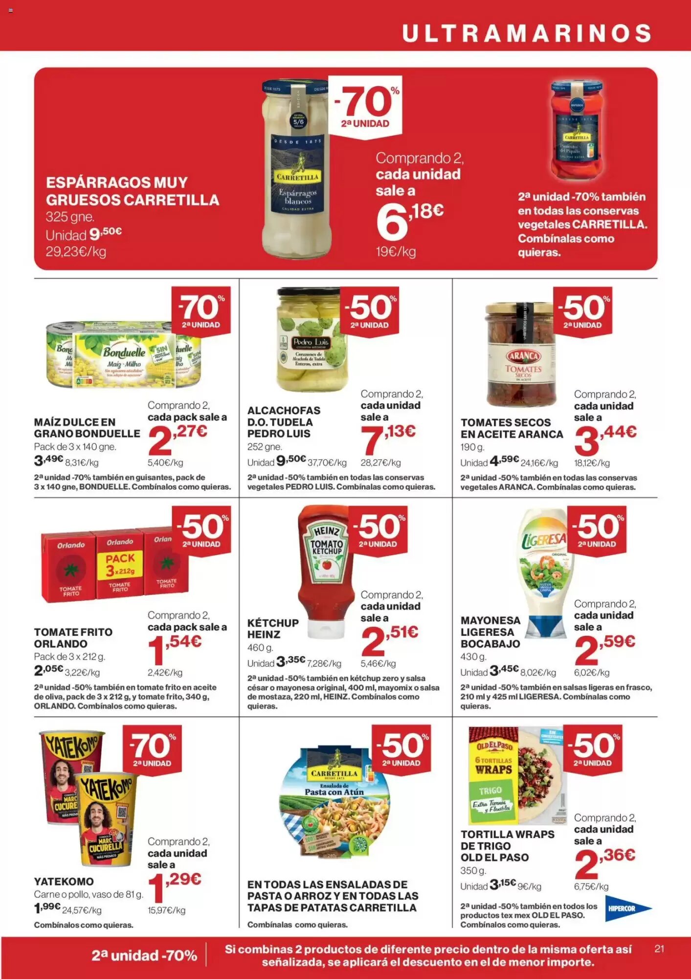 Folleto promocional de Hipercor válido desde el 04/06/2026 - Página 21.