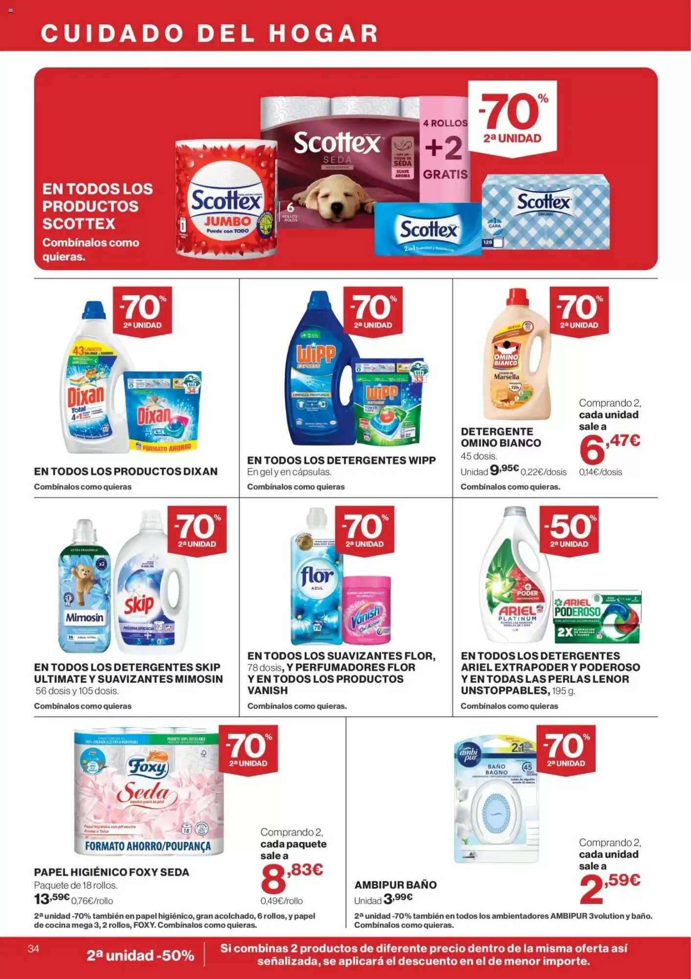 Folleto promocional de Hipercor válido desde el 04/06/2026 - Página 34.