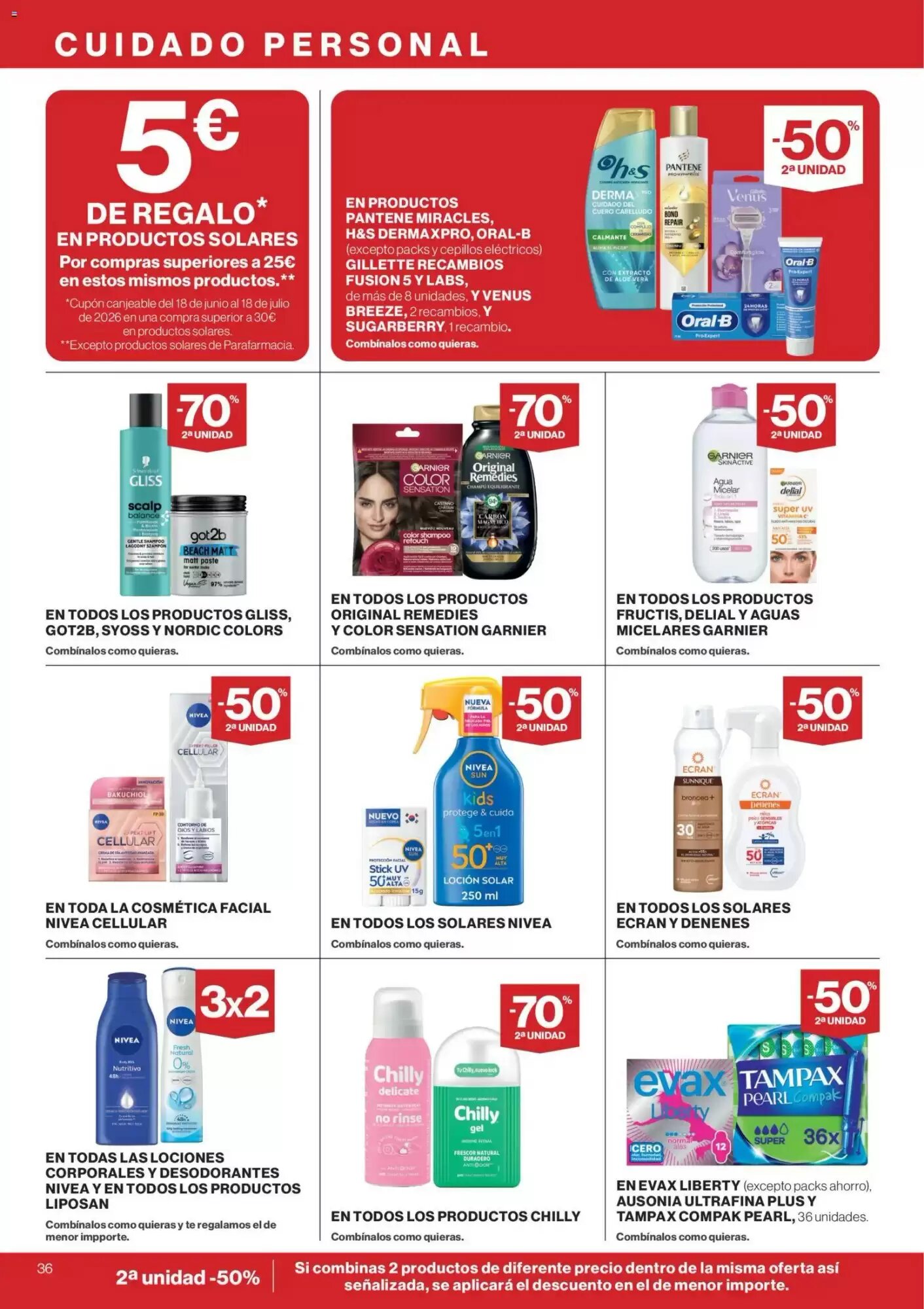 Folleto promocional de Hipercor válido desde el 04/06/2026 - Página 36.