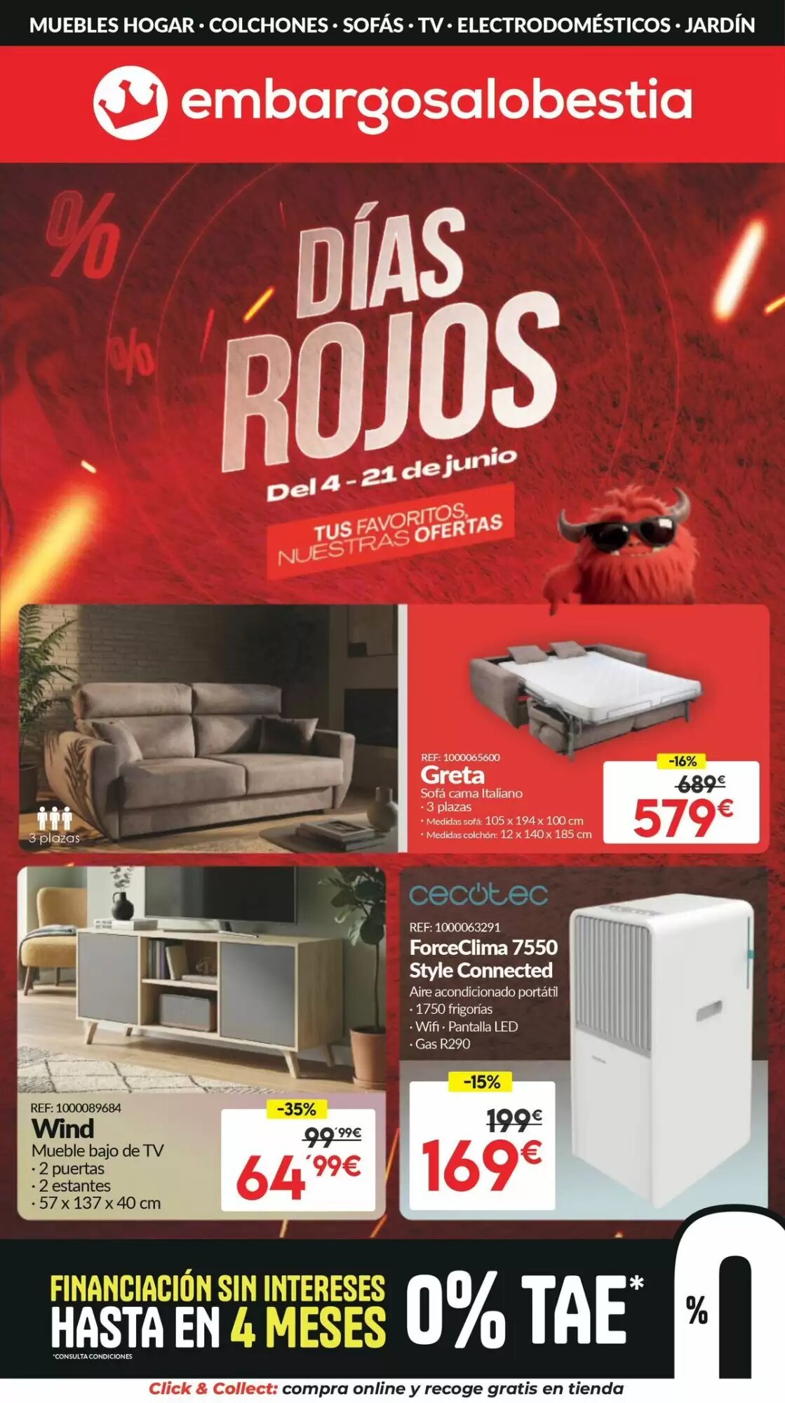 Folleto promocional de Embargos a lo bestia válido desde el 04/06/2026 - Página 1.