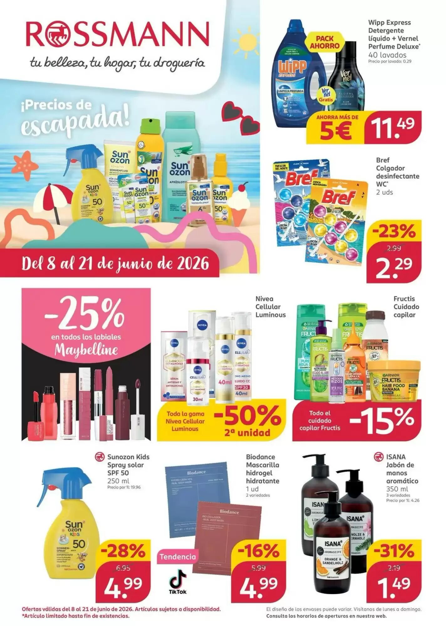 Folleto promocional de Rossmann válido desde el 07/06/2026 - Página 1.