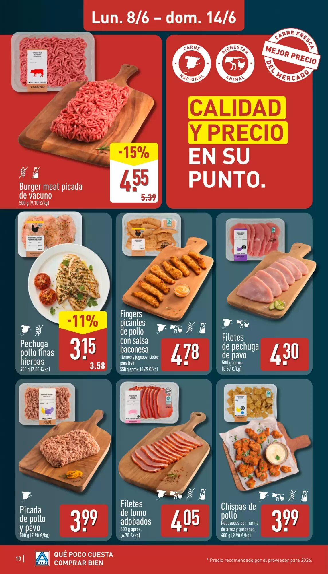 Folleto promocional de ALDI válido desde el 08/06/2026 - Página 10.