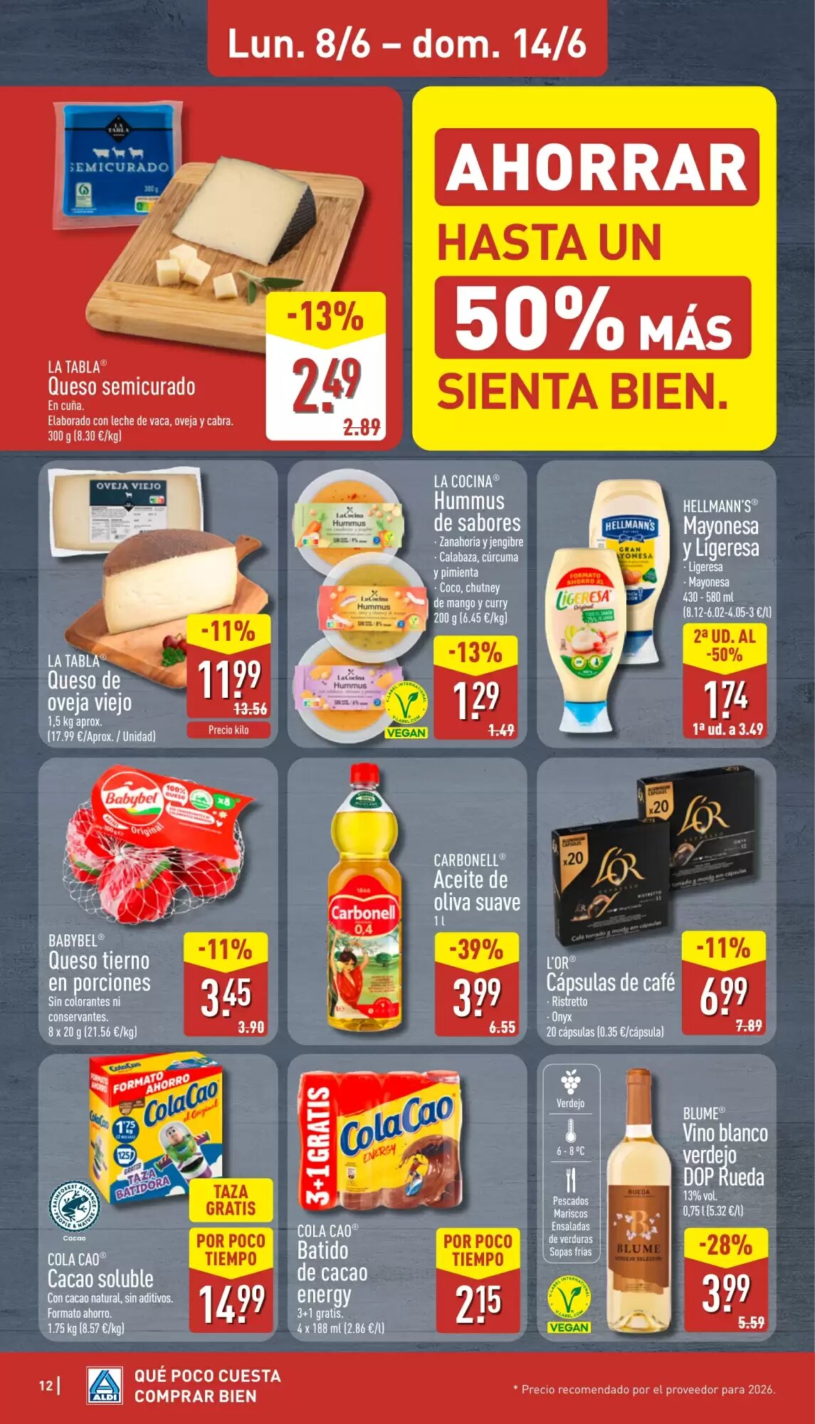 Folleto promocional de ALDI válido desde el 08/06/2026 - Página 12.