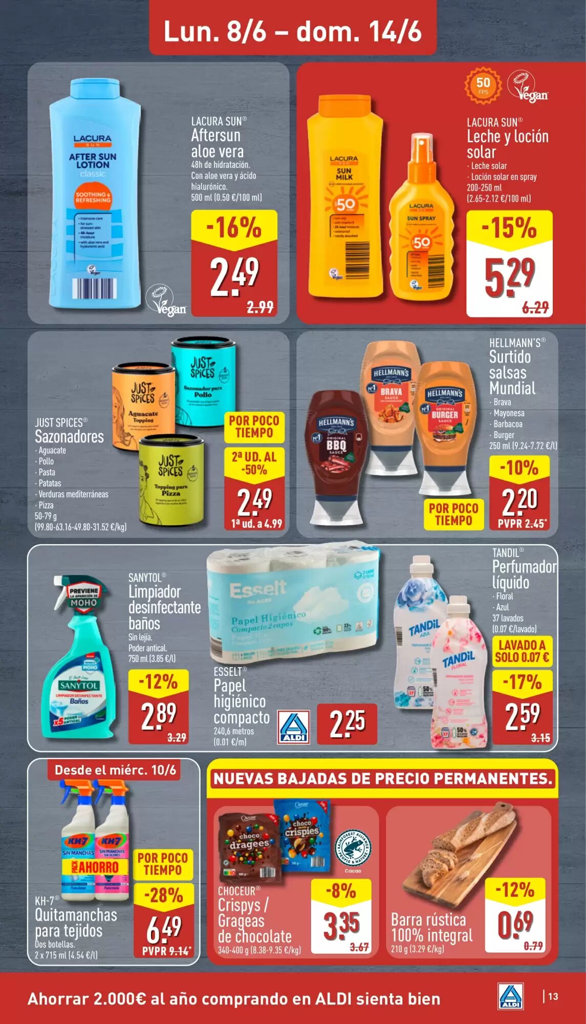 Folleto promocional de ALDI válido desde el 08/06/2026 - Página 13.