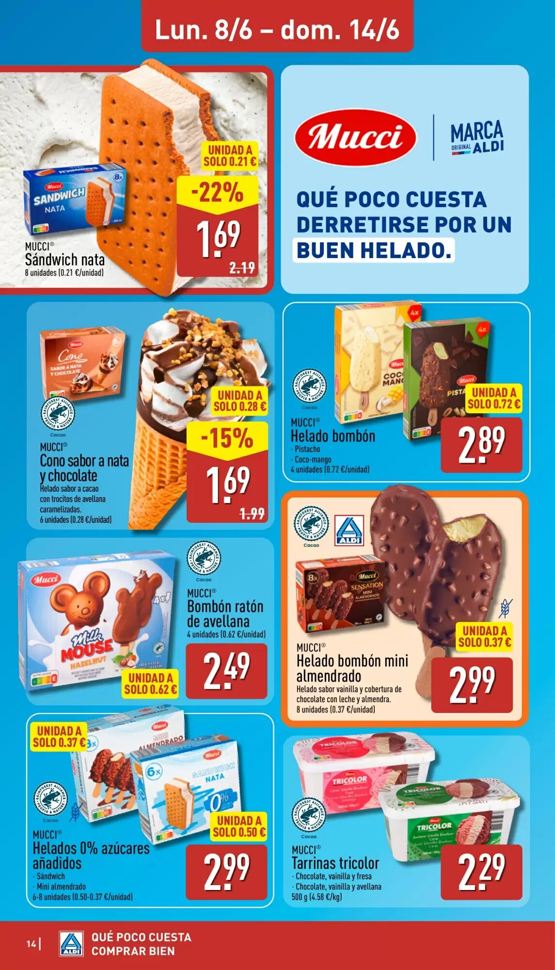 Folleto promocional de ALDI válido desde el 08/06/2026 - Página 14.