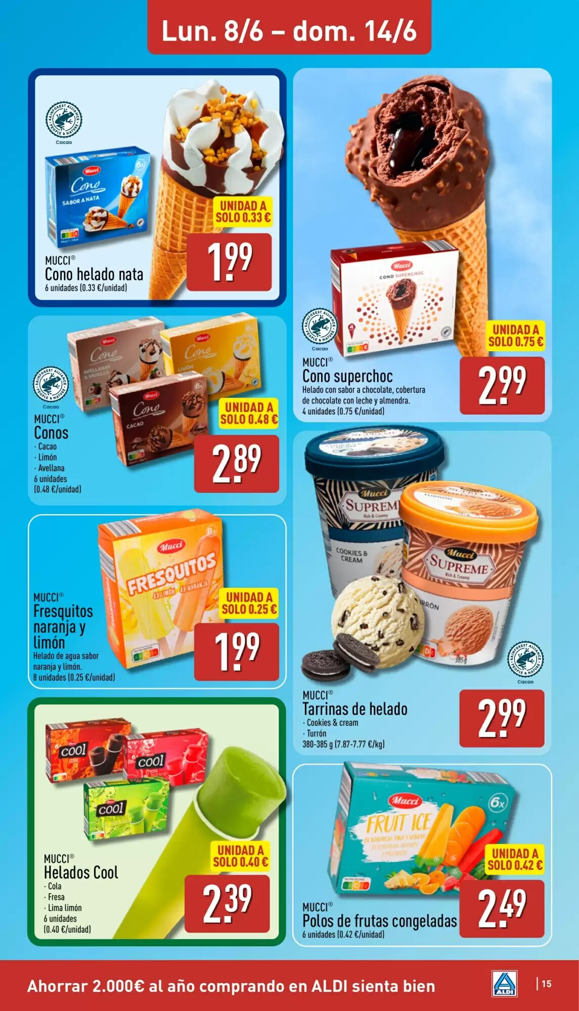 Folleto promocional de ALDI válido desde el 08/06/2026 - Página 15.