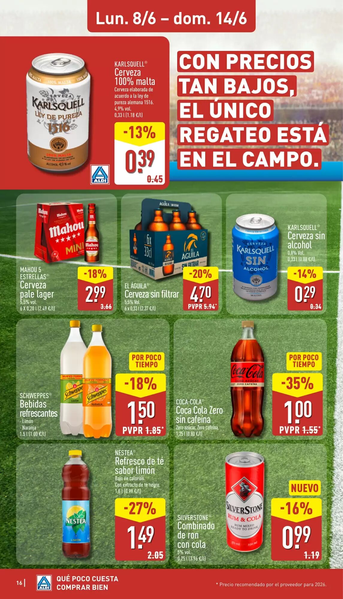 Folleto promocional de ALDI válido desde el 08/06/2026 - Página 16.