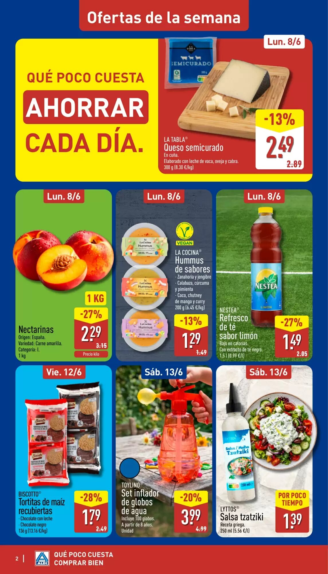Folleto promocional de ALDI válido desde el 08/06/2026 - Página 2.