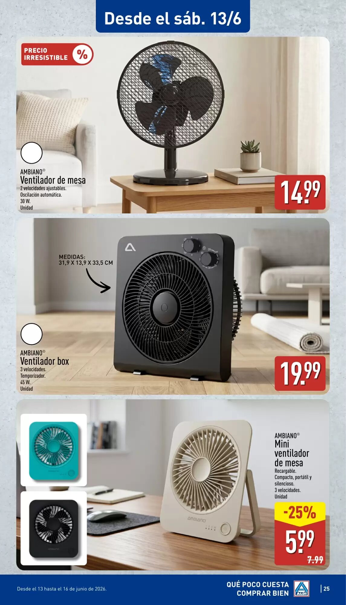 Folleto promocional de ALDI válido desde el 08/06/2026 - Página 25.