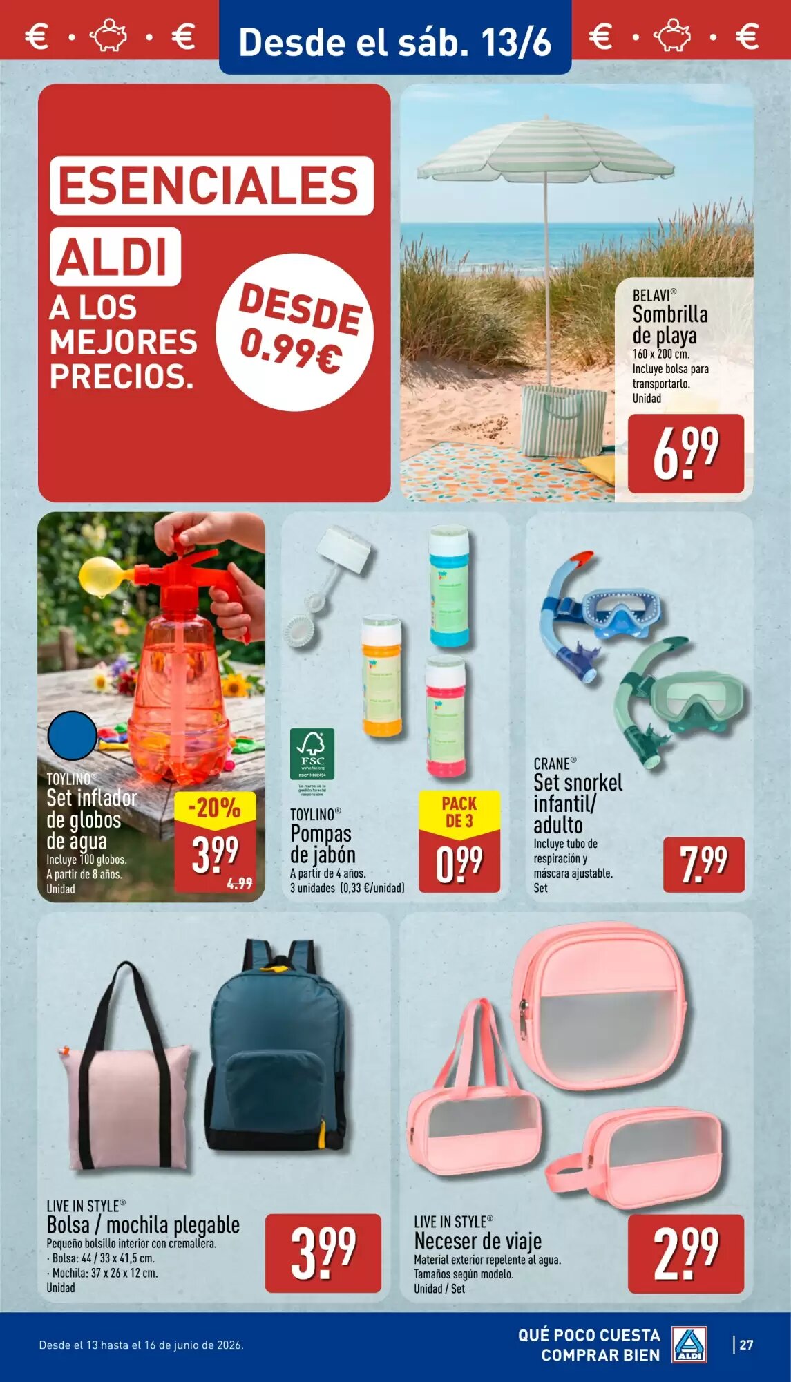 Folleto promocional de ALDI válido desde el 08/06/2026 - Página 27.