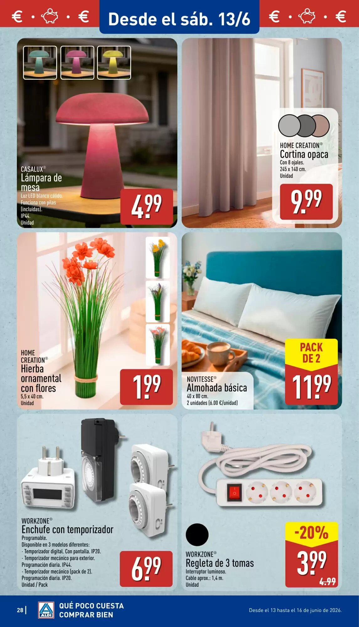 Folleto promocional de ALDI válido desde el 08/06/2026 - Página 28.