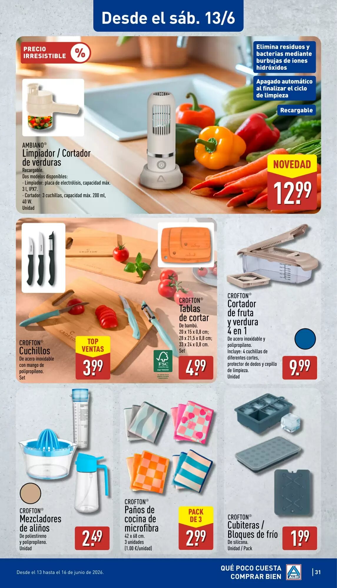 Folleto promocional de ALDI válido desde el 08/06/2026 - Página 31.