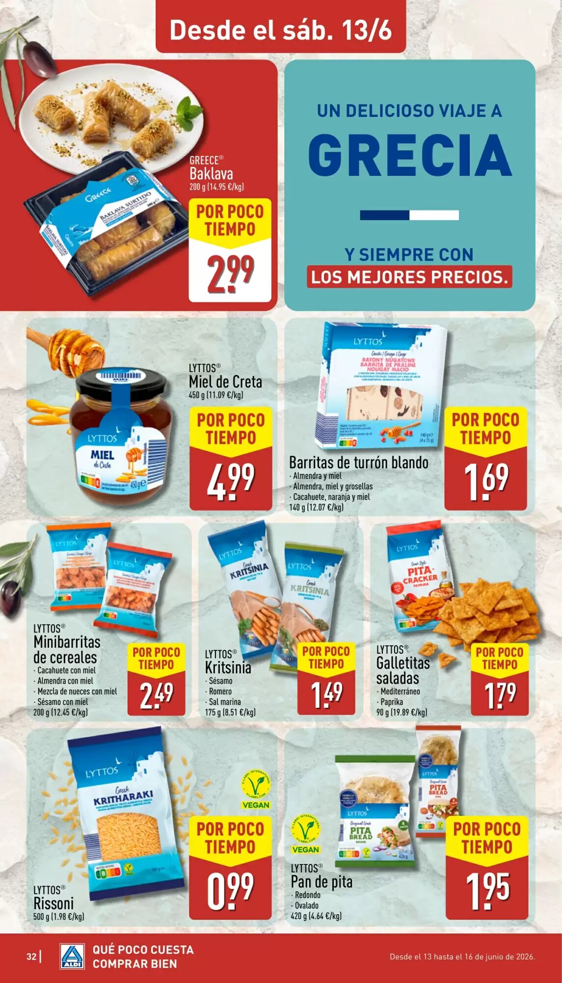 Folleto promocional de ALDI válido desde el 08/06/2026 - Página 32.