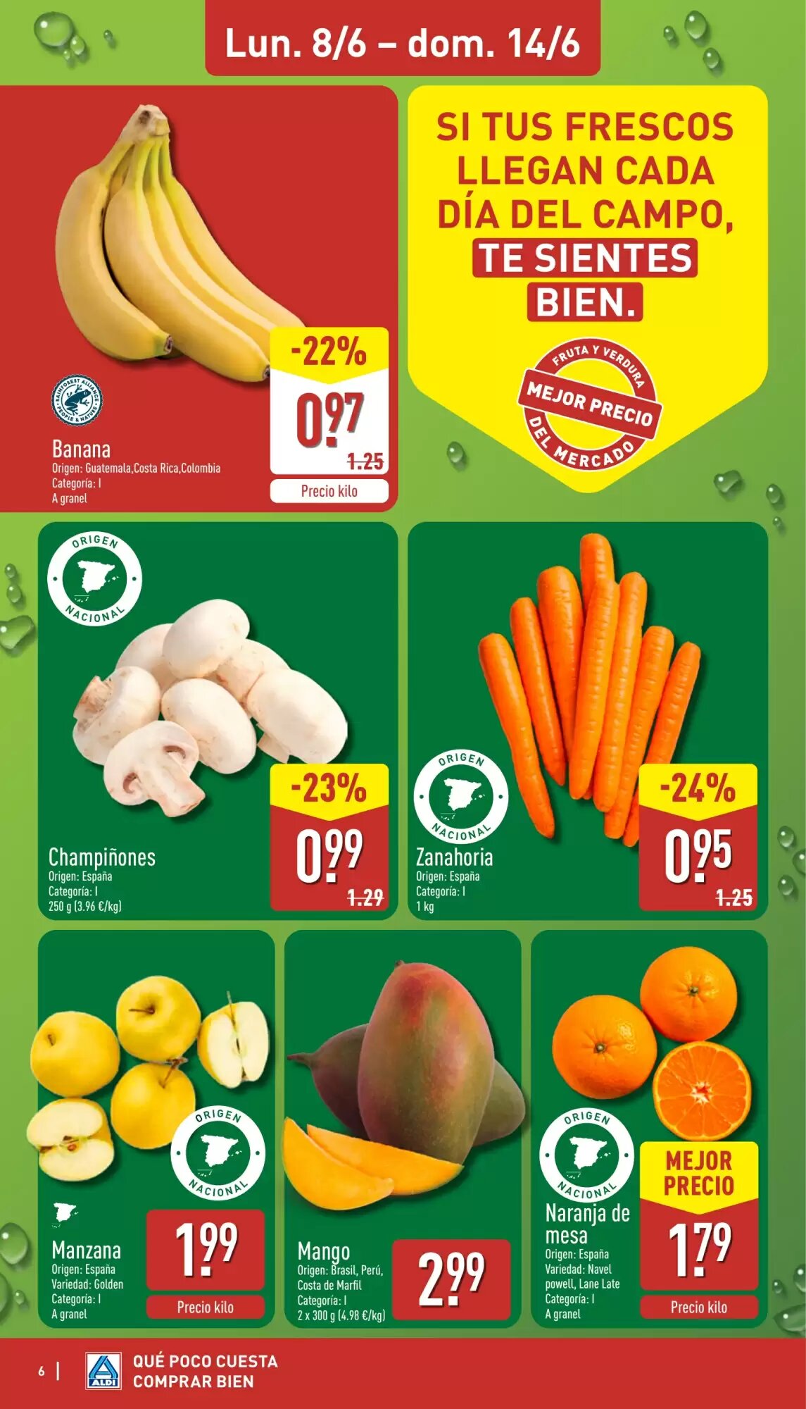 Folleto promocional de ALDI válido desde el 08/06/2026 - Página 6.