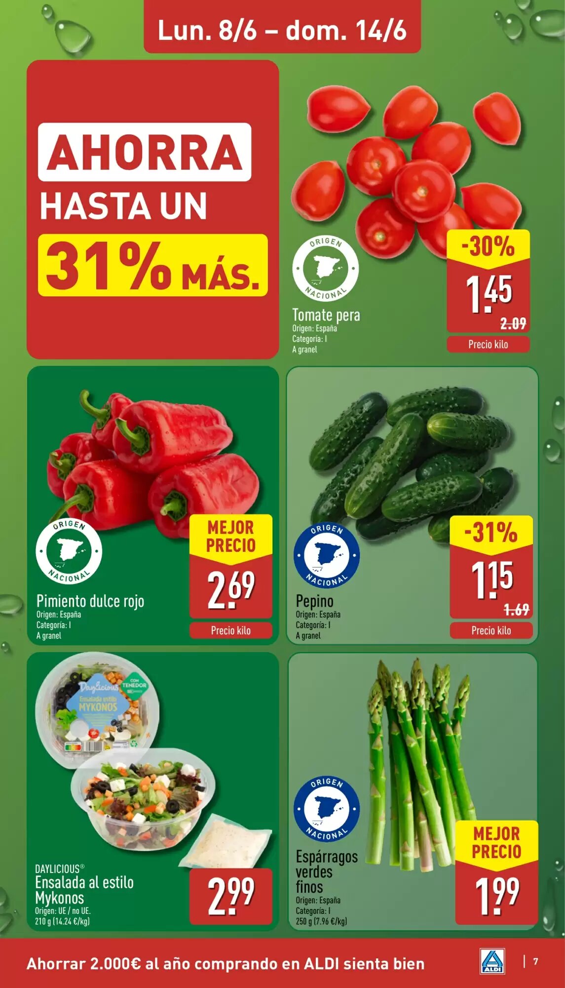Folleto promocional de ALDI válido desde el 08/06/2026 - Página 7.