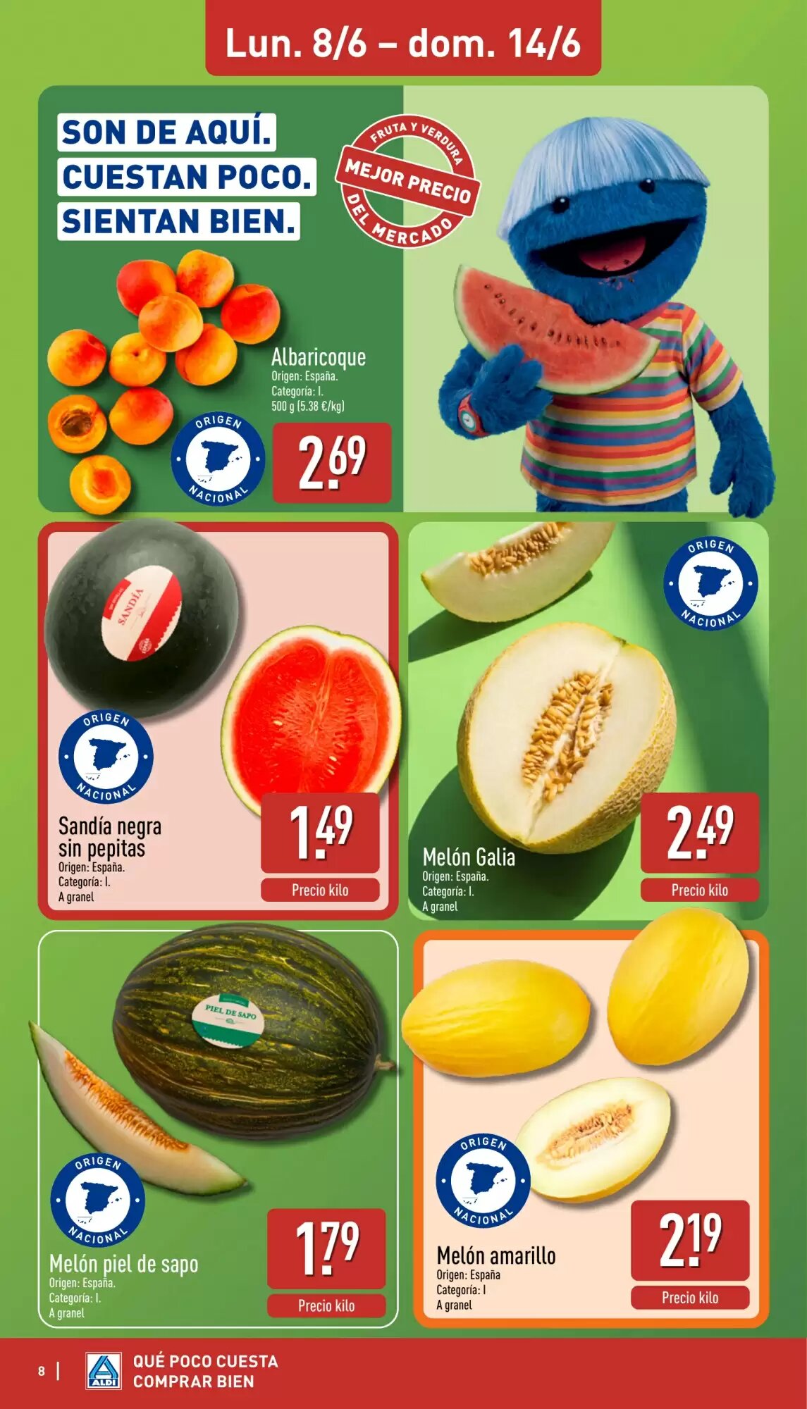 Folleto promocional de ALDI válido desde el 08/06/2026 - Página 8.