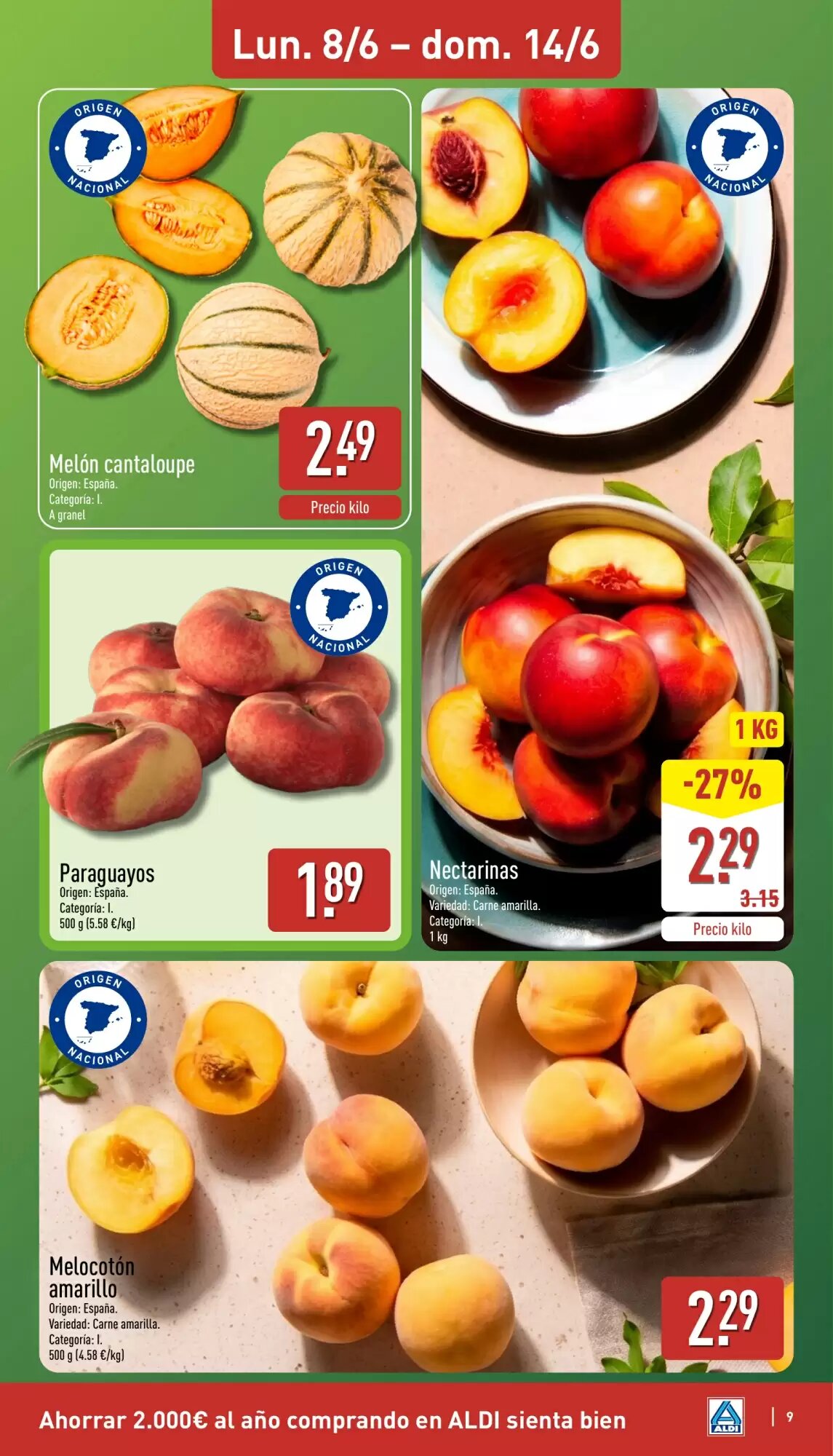 Folleto promocional de ALDI válido desde el 08/06/2026 - Página 9.