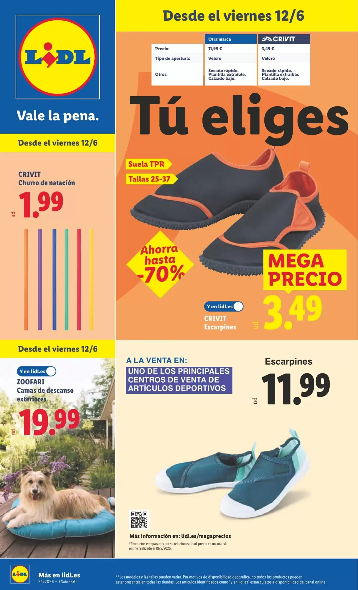 Folleto promocional de Lidl válido desde el 08/06/2026 - Página 1.