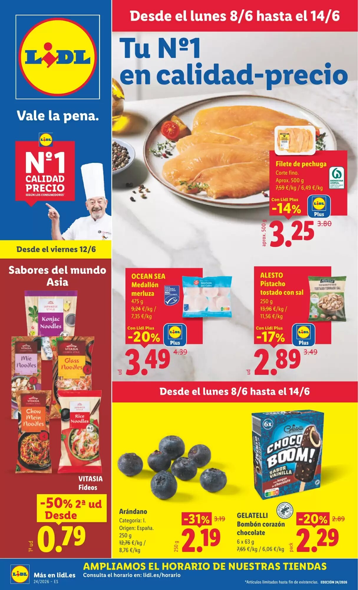 Folleto promocional de Lidl válido desde el 08/06/2026 - Página 1.