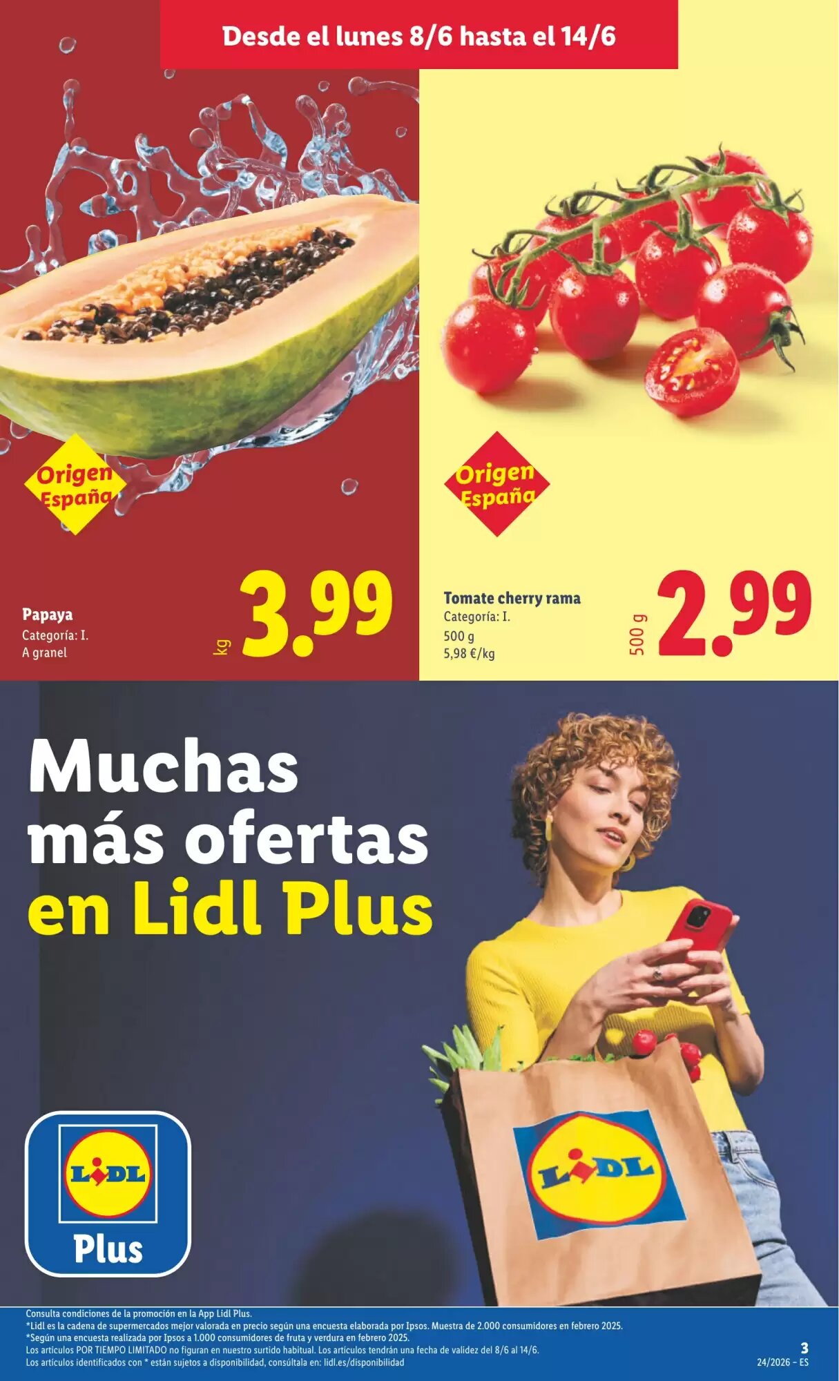 Folleto promocional de Lidl válido desde el 08/06/2026 - Página 3.