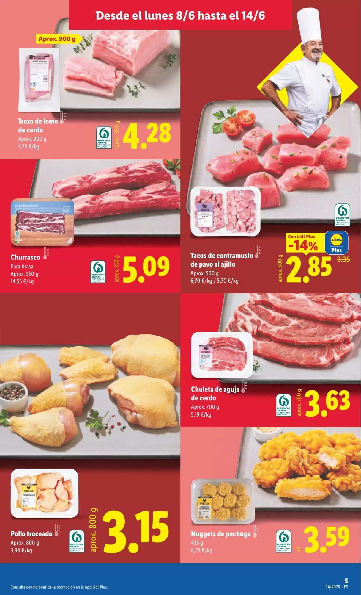 Folleto promocional de Lidl válido desde el 08/06/2026 - Página 5.