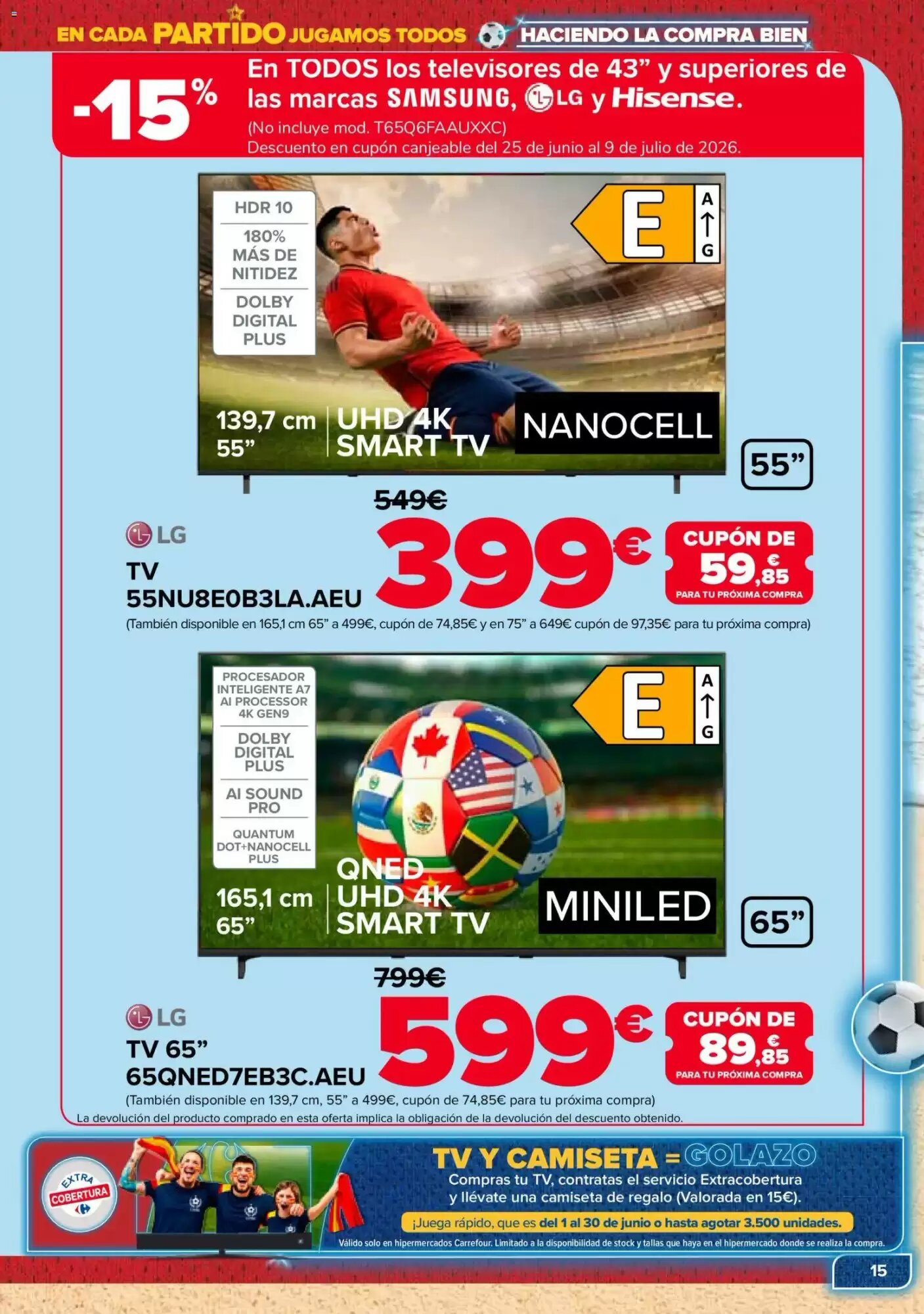 Folleto promocional de Carrefour válido desde el 09/06/2026 - Página 15.