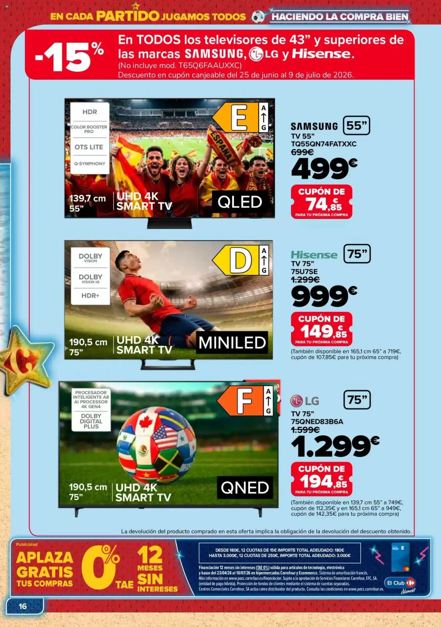 Folleto promocional de Carrefour válido desde el 09/06/2026 - Página 16.