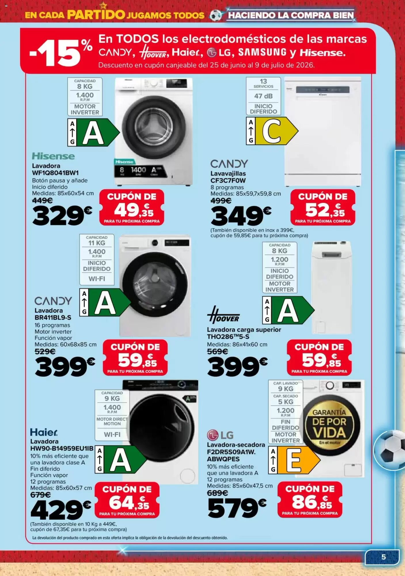 Folleto promocional de Carrefour válido desde el 09/06/2026 - Página 5.