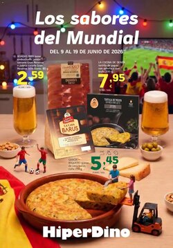 Folleto promocional de HiperDino válido desde el 09/06/2026