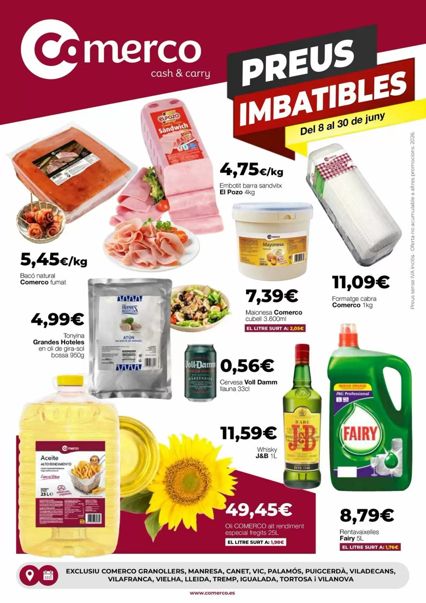 Folleto promocional de Comerco Cash & Carry válido desde el 09/06/2026 - Página 1.
