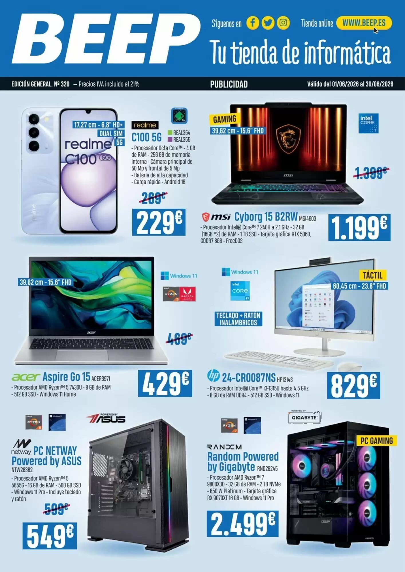 Folleto promocional de Beep válido desde el 10/06/2026 - Página 1.