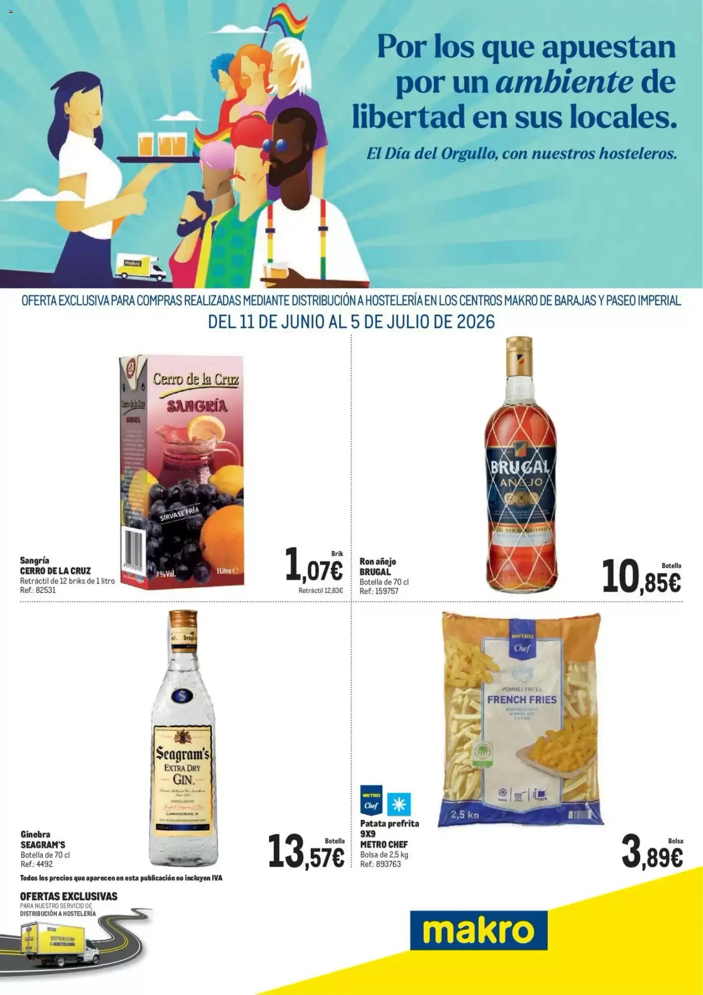 Folleto promocional de Makro válido desde el 11/06/2026 - Página 1.