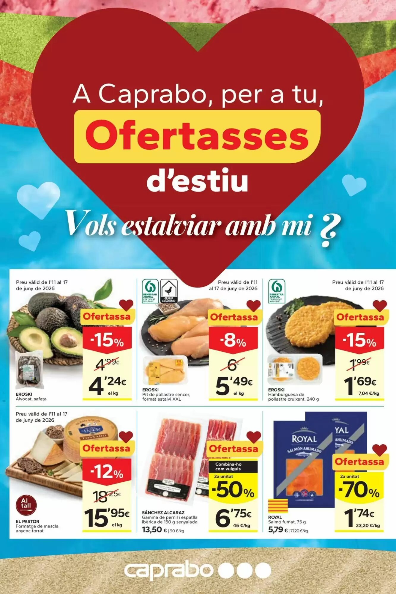 Folleto promocional de Caprabo válido desde el 11/06/2026 - Página 10.