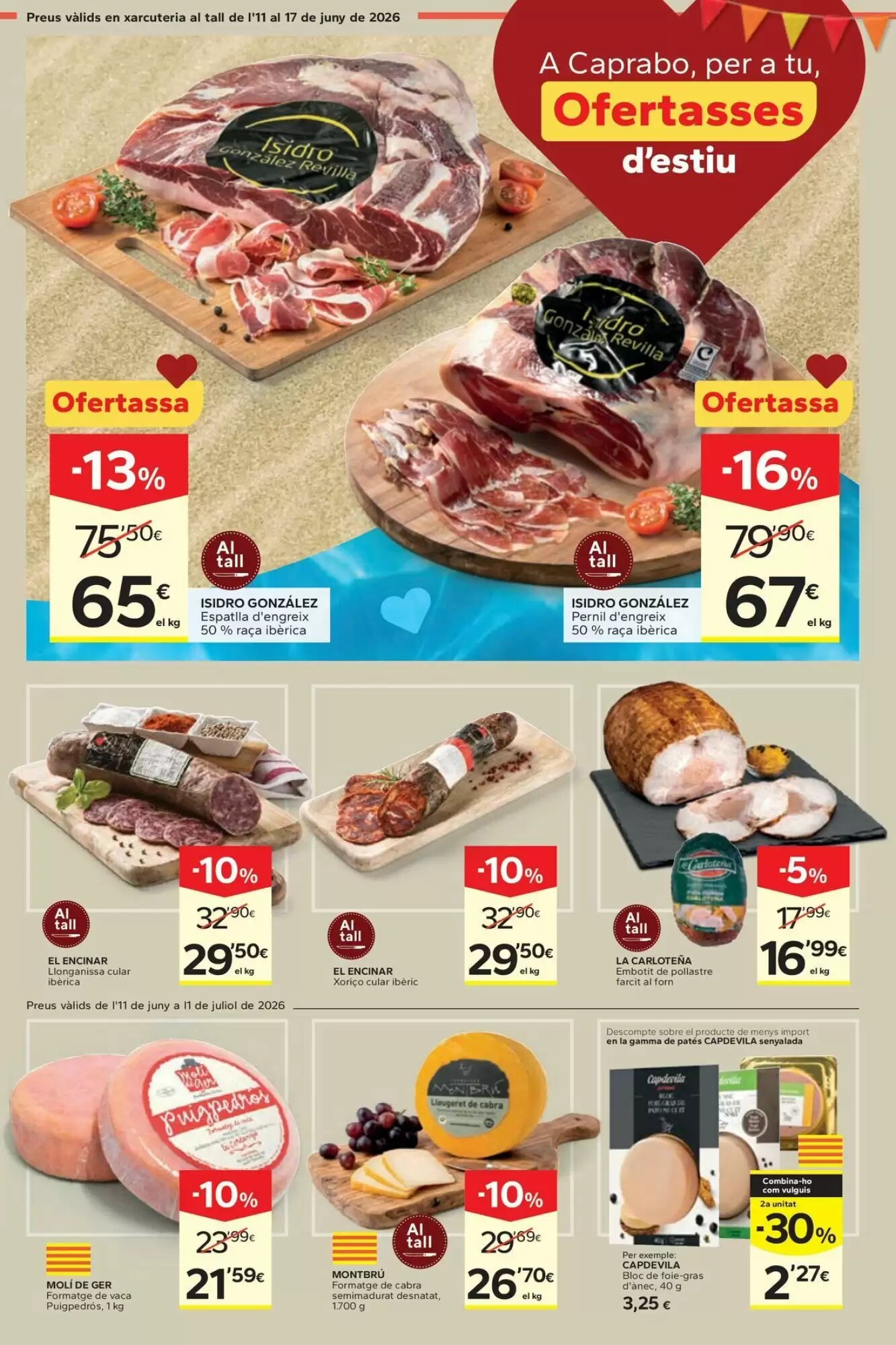 Folleto promocional de Caprabo válido desde el 11/06/2026 - Página 5.