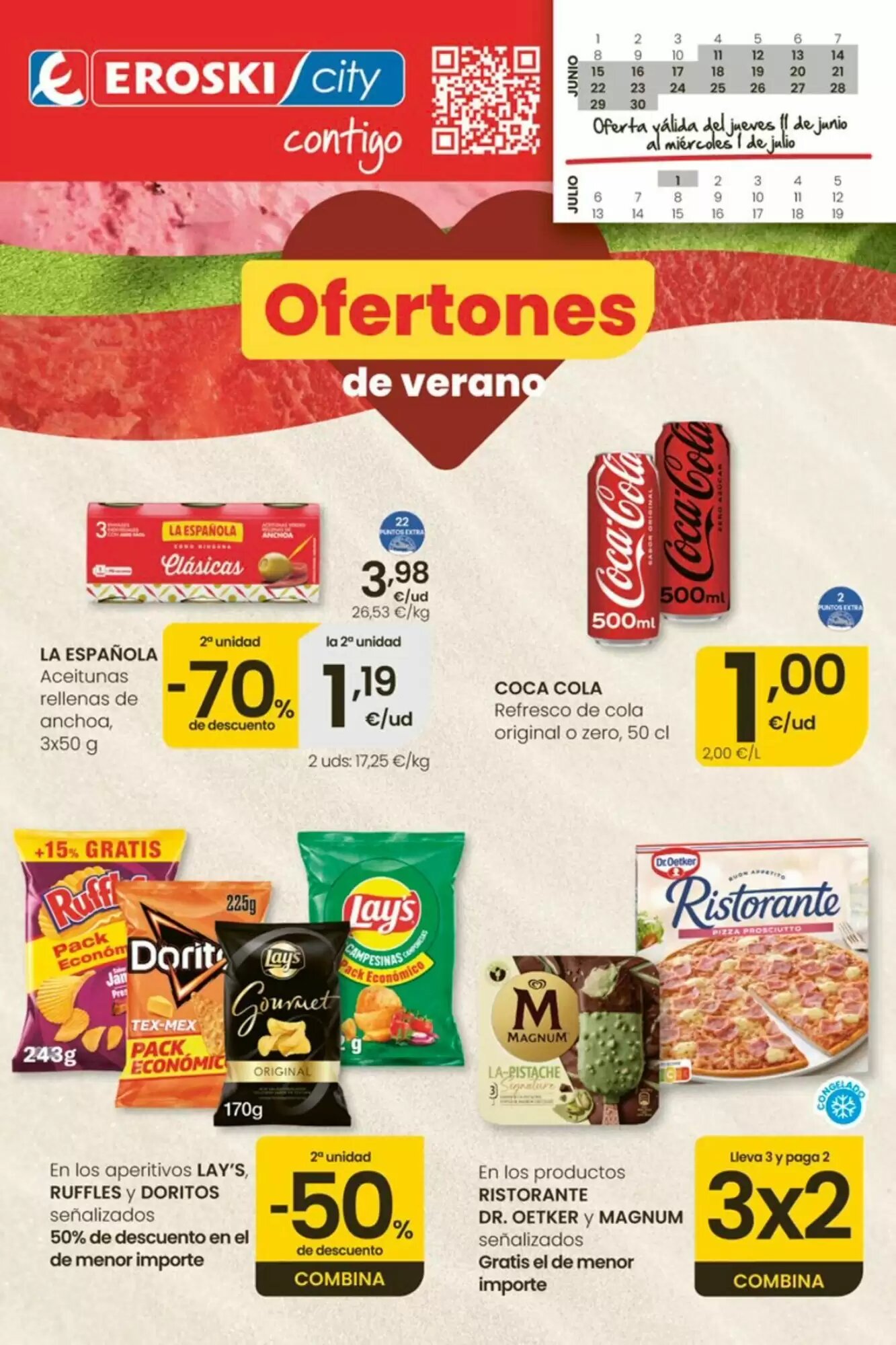 Folleto promocional de Eroski válido desde el 11/06/2026 - Página 1.