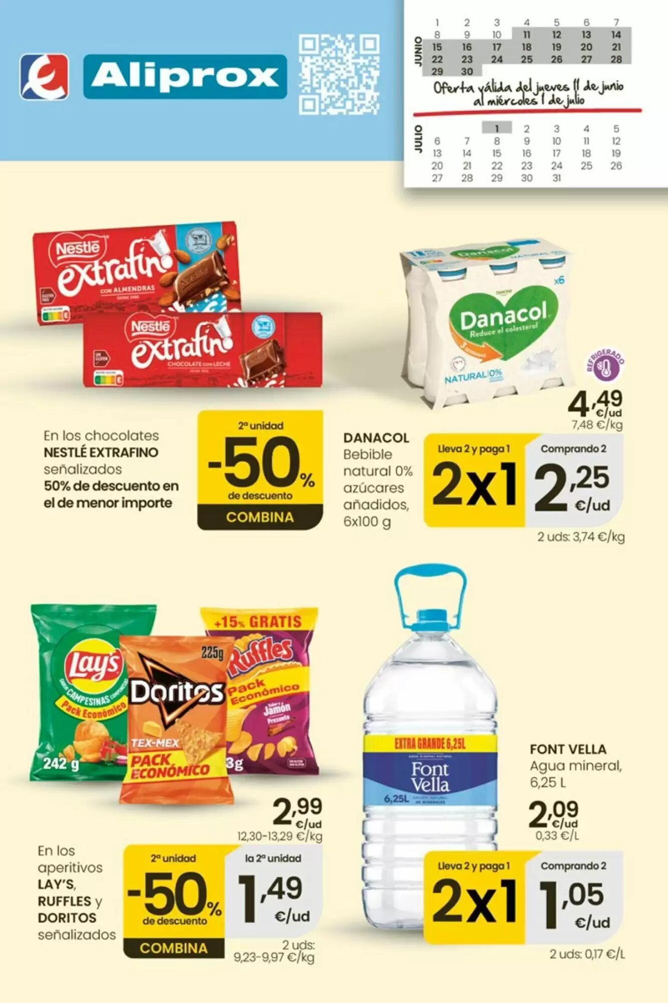 Folleto promocional de Aliprox válido desde el 11/06/2026 - Página 1.