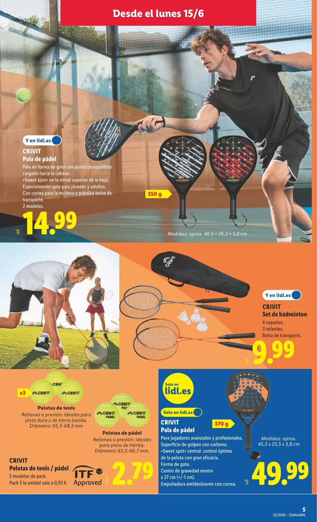 Folleto promocional de Lidl válido desde el 15/06/2026 - Página 15.
